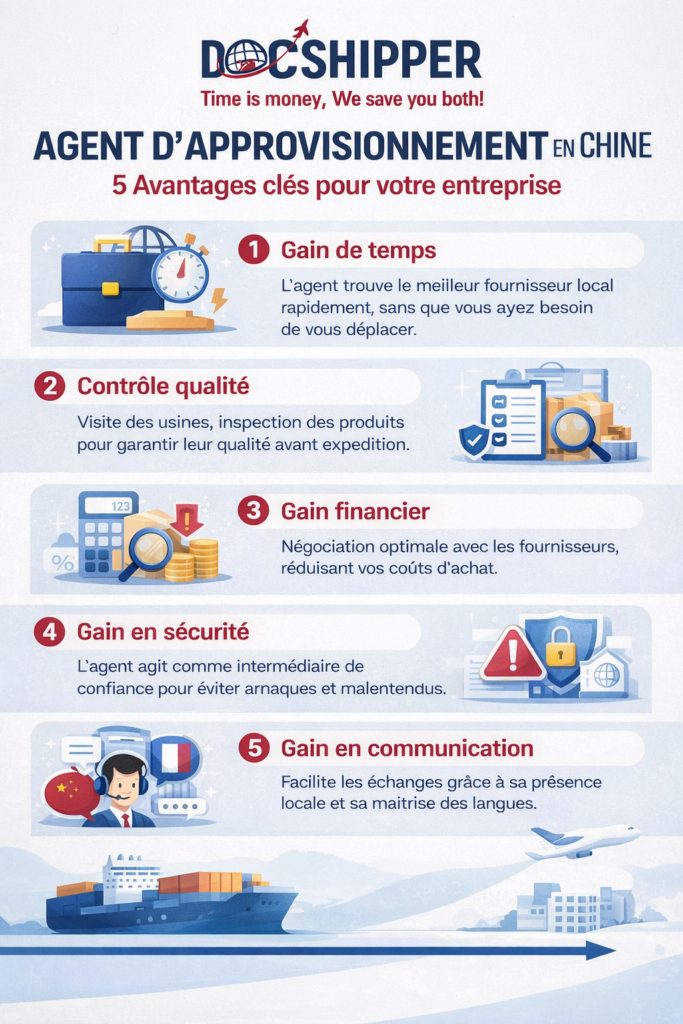 Agent d’approvisionnement en Chine
