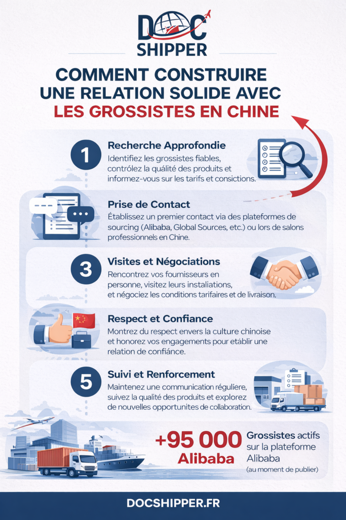 COMMENT CONSTRUIRE UNE RELATION SOLIDE AVEC LES GROSSISTES EN CHINE