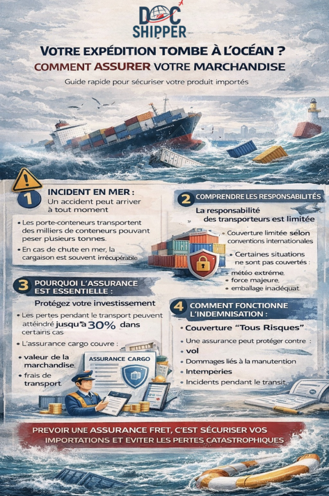 Guide conteneur perdu en mer