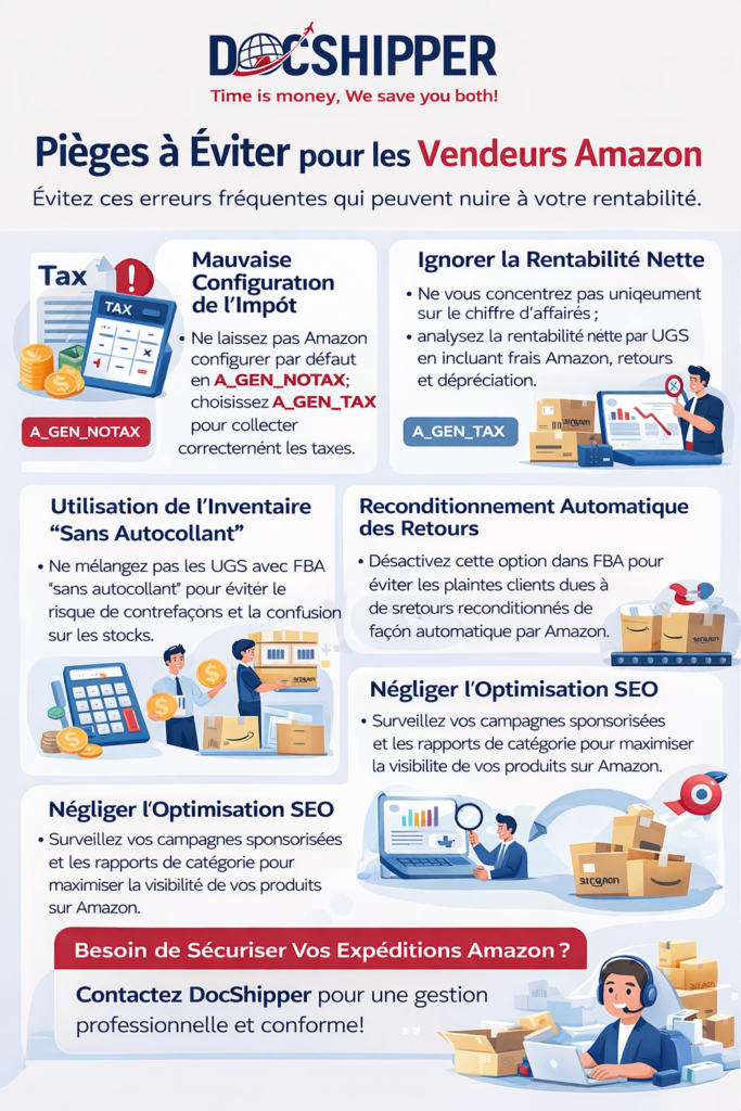 Pièges à éviter pour vendre sur Amazon en 2026