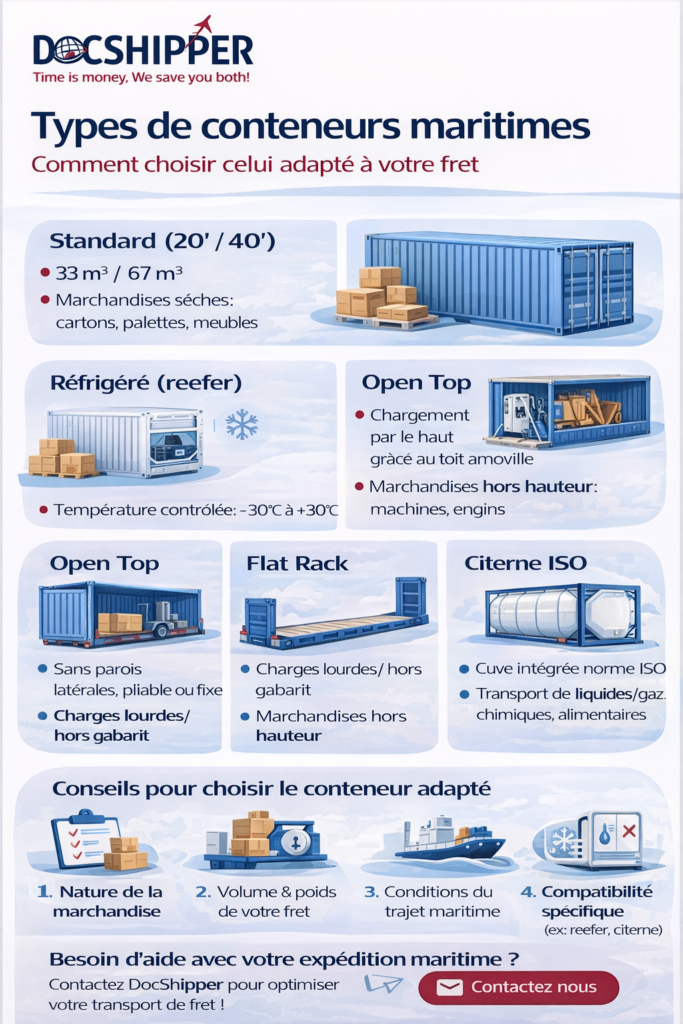 Types de conteneurs en 2026
