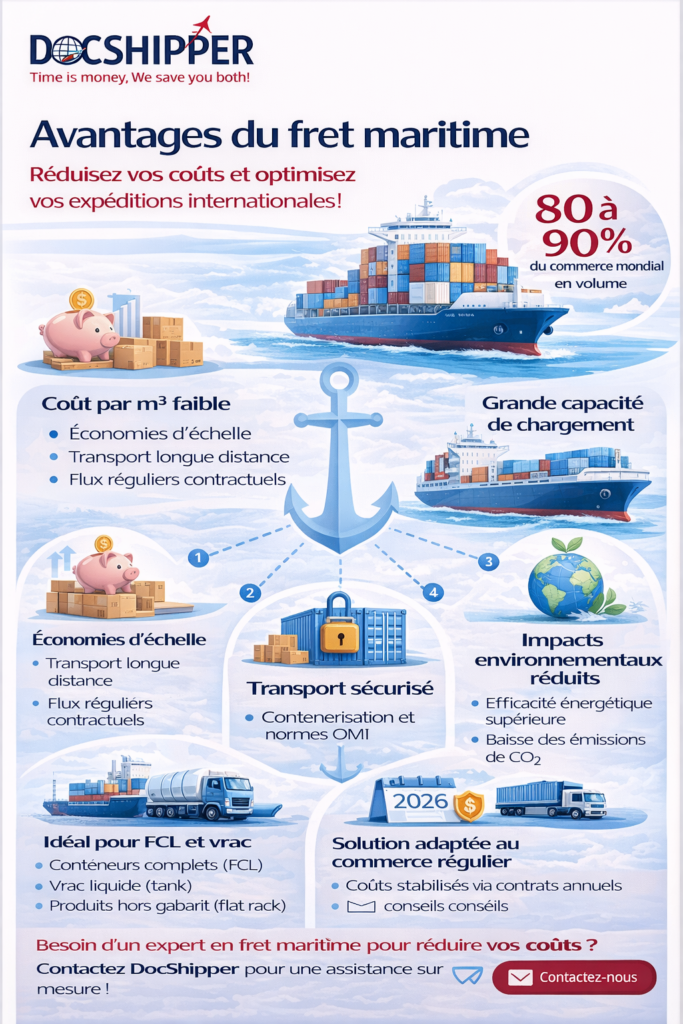Les avantages du transport maritime en 2026
