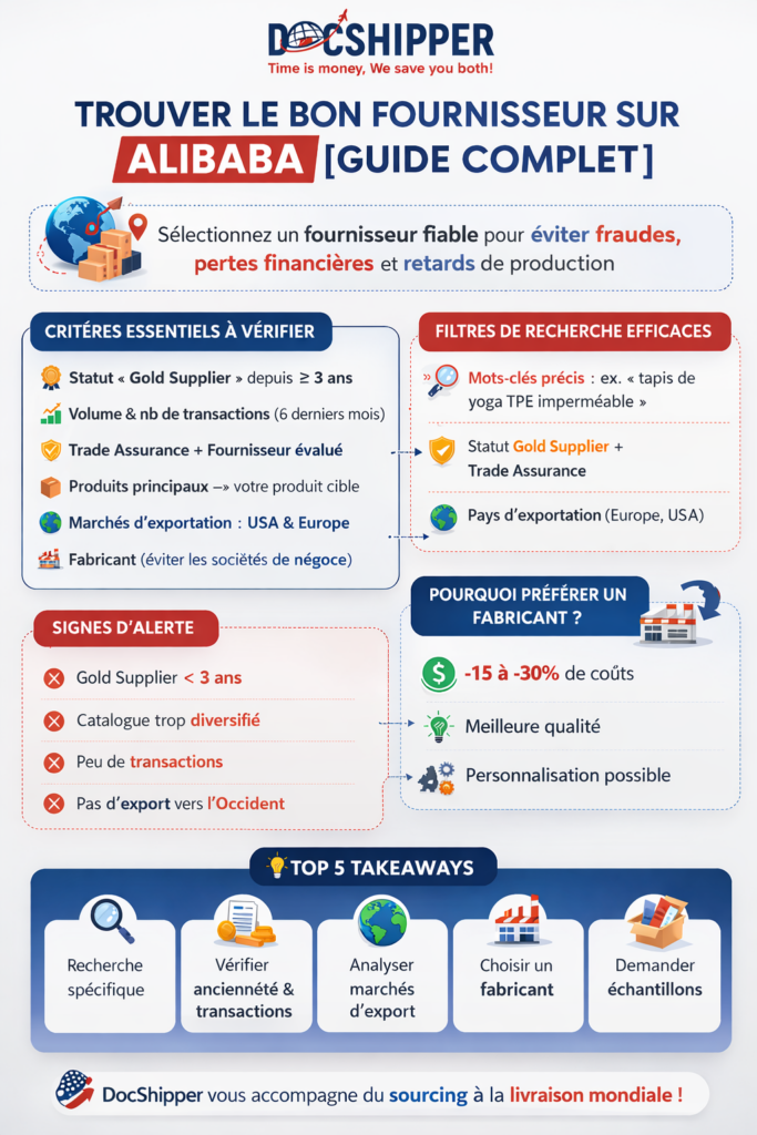 Trouver le bon fournisseur sur Alibaba