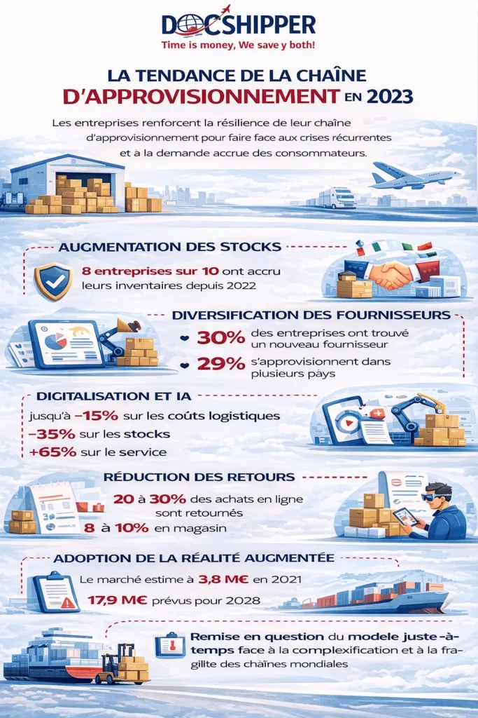 La tendance de la chaîne d’approvisionnement
