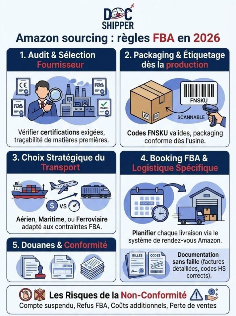 Amazon sourcing regles FBA