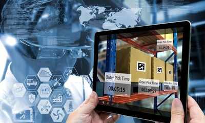 Tablette avec IA pour l'optimisation logistique