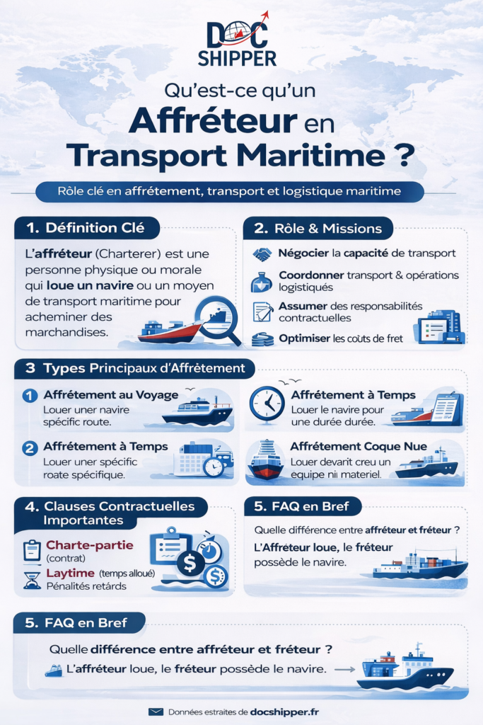 Affreteur en transport maritime