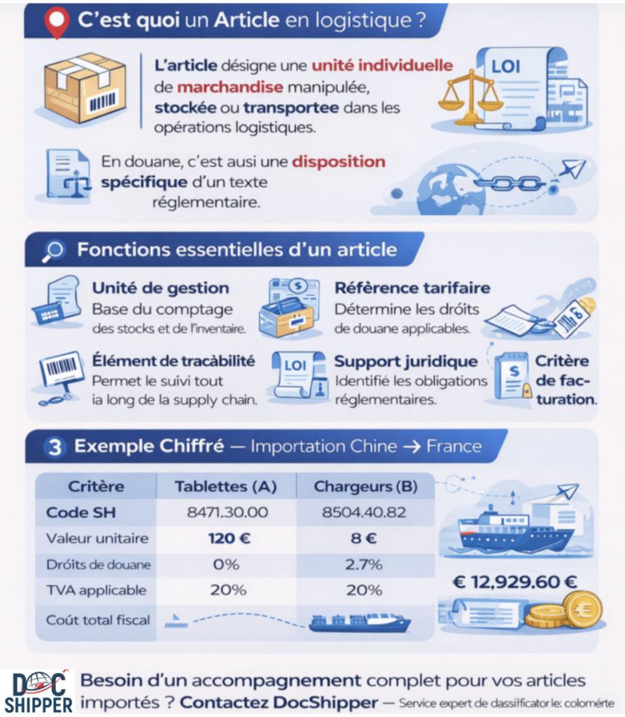 Article logistique