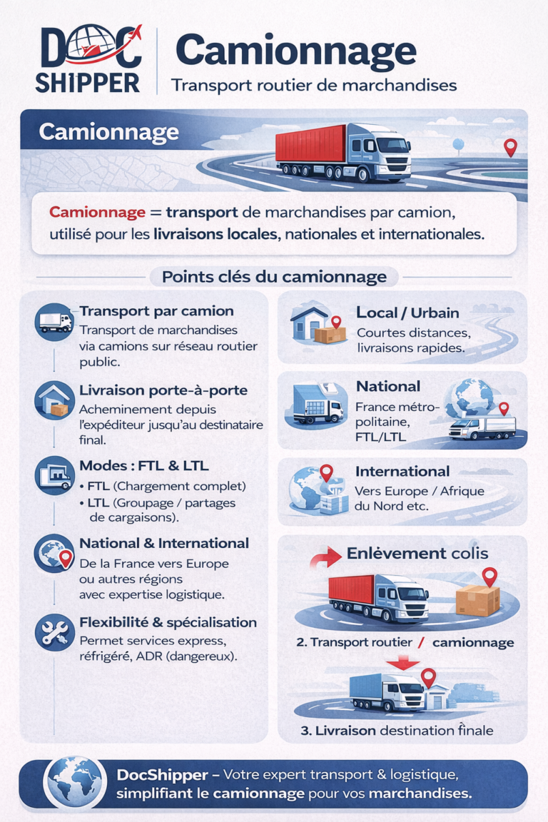 Camionnage : définition et guide complet en 2026 | DocShipper