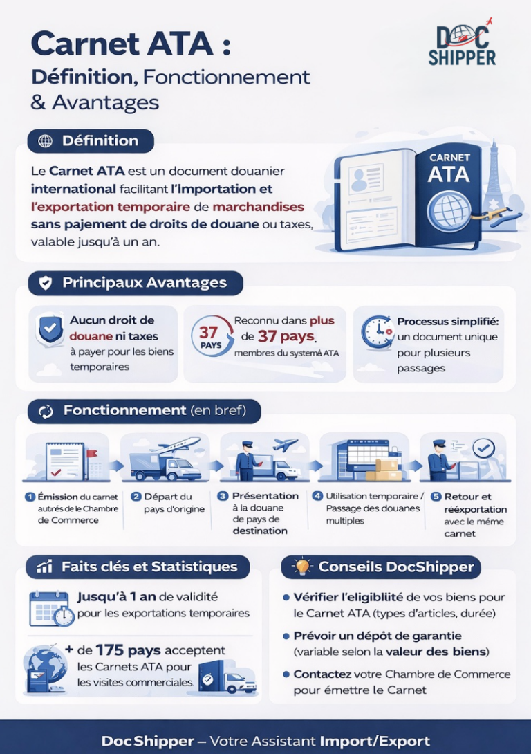 Carnet ATA : Définition et Guide Douanier en 2026 | DocShipper