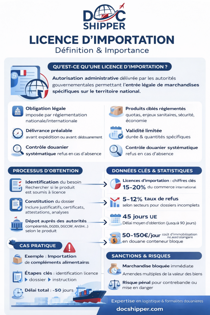 LICENCE D'IMPORTATION