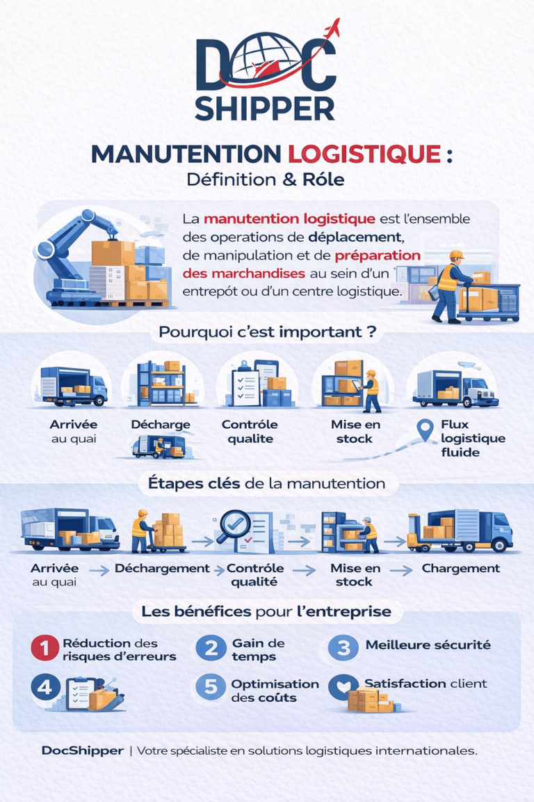 Manutention : Définition & Guide Complet en 2026 | DocShipper