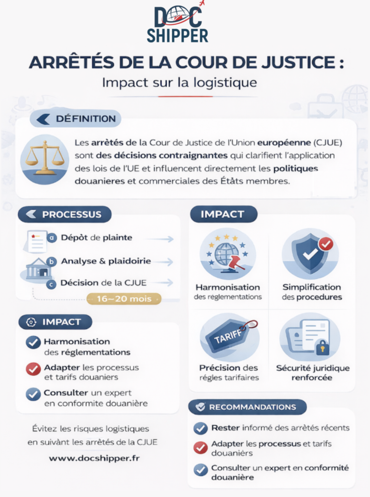 arretés de cour de justice