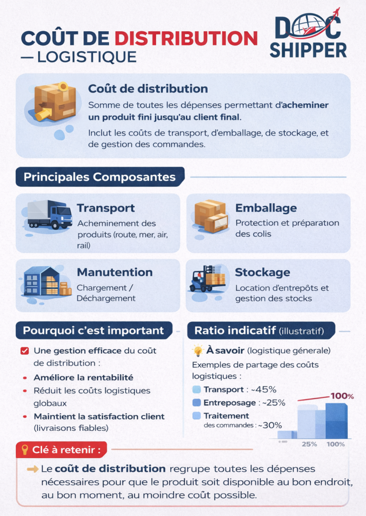 cout de distribution
