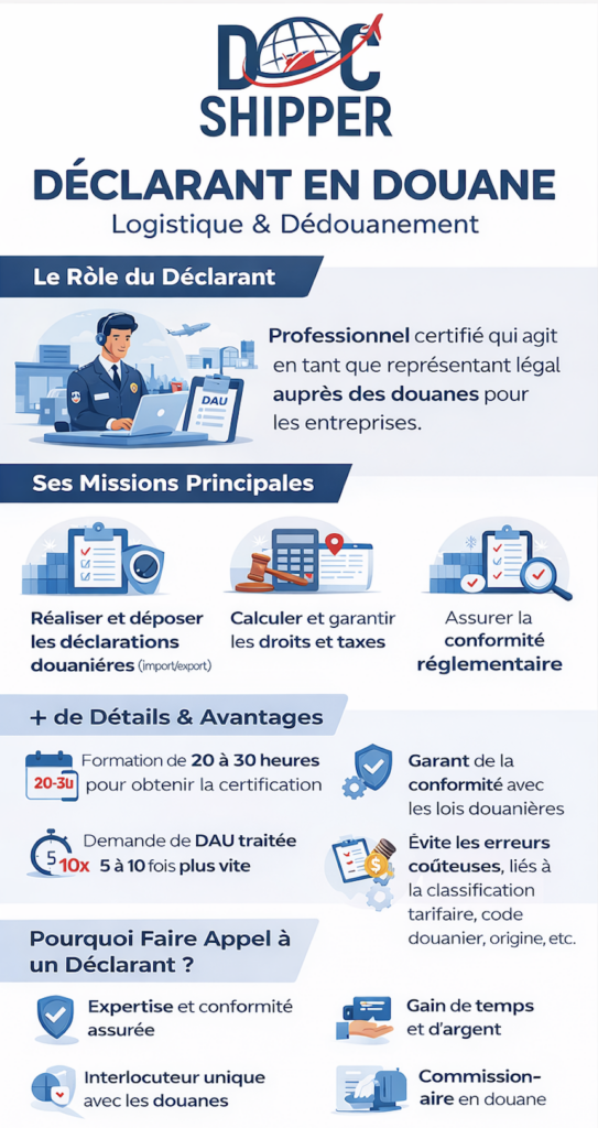declarant en douane