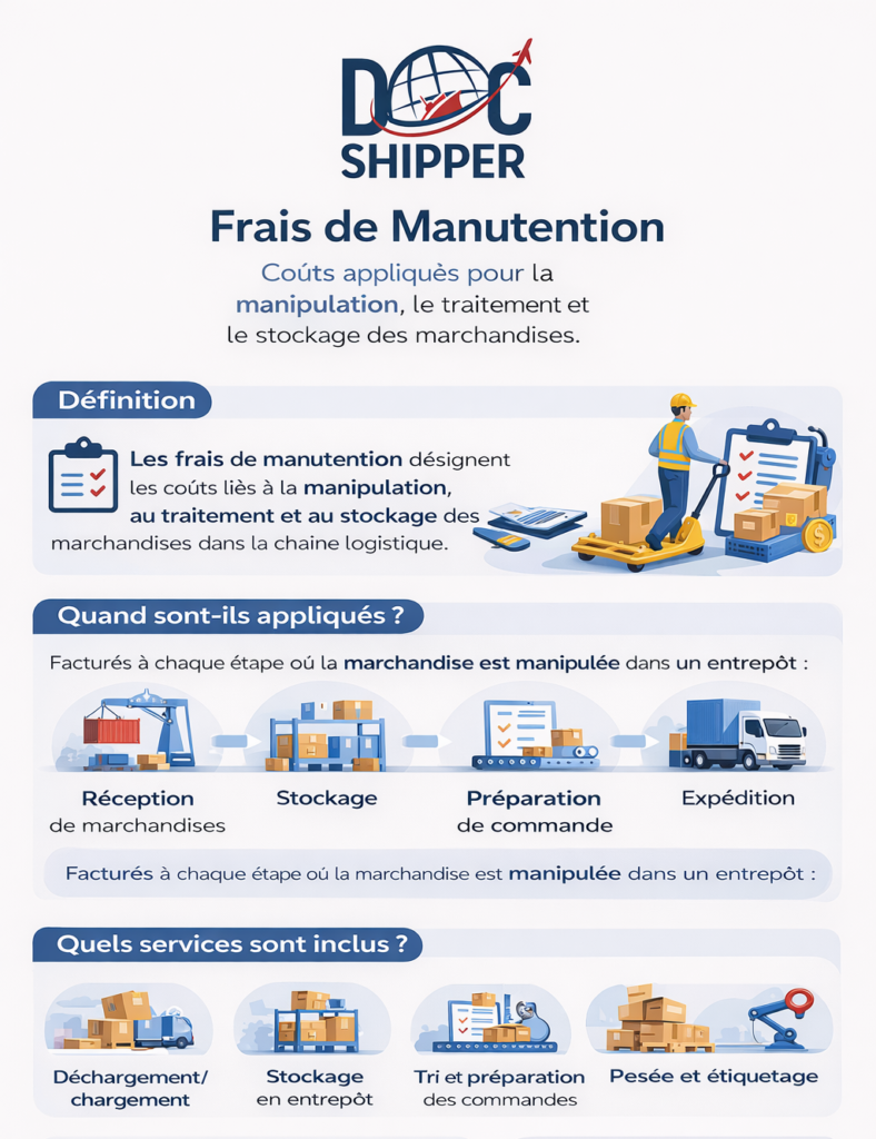 frais de manutention