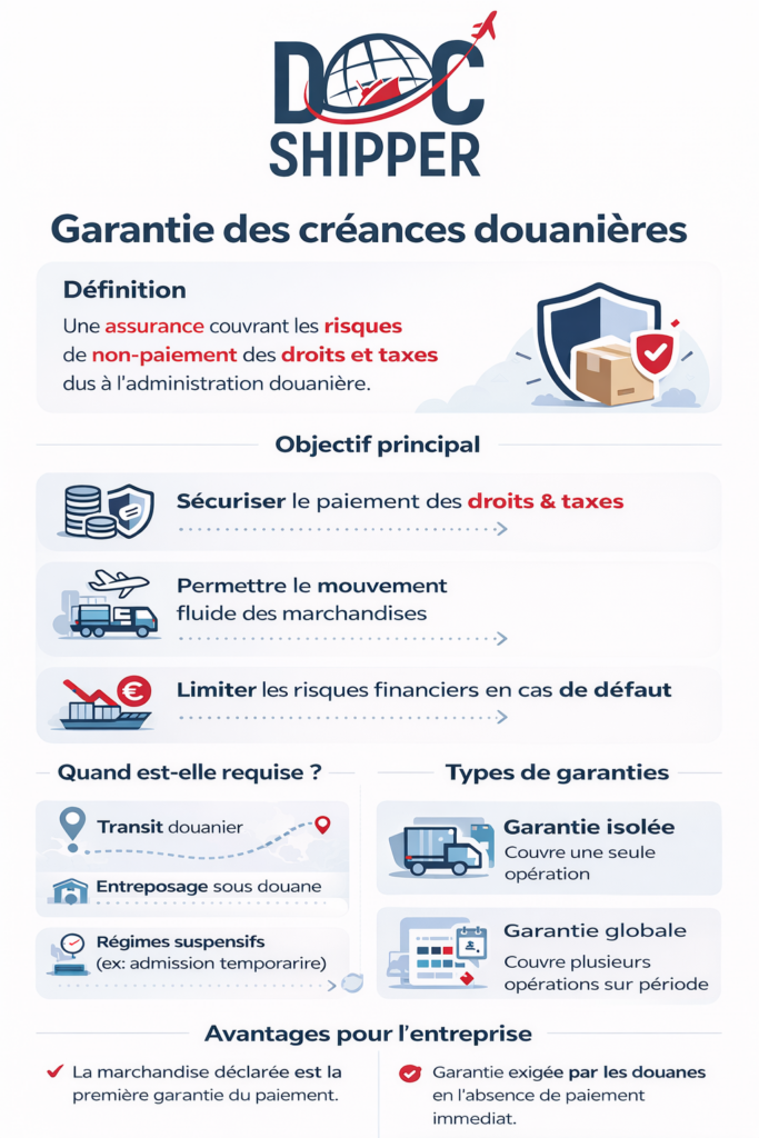 garantie des créances douanières