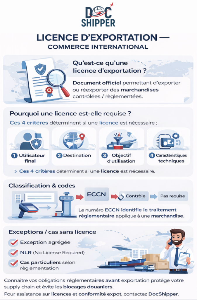 licence d'exportation