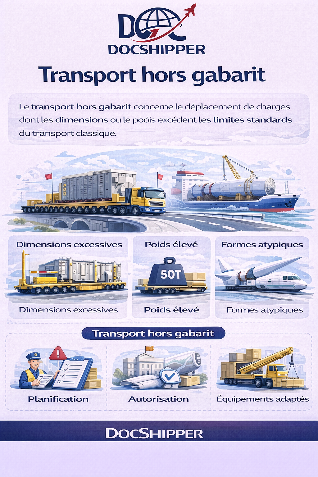 Transport Hors Gabarit : Guide Complet en 2026 | DocShipper