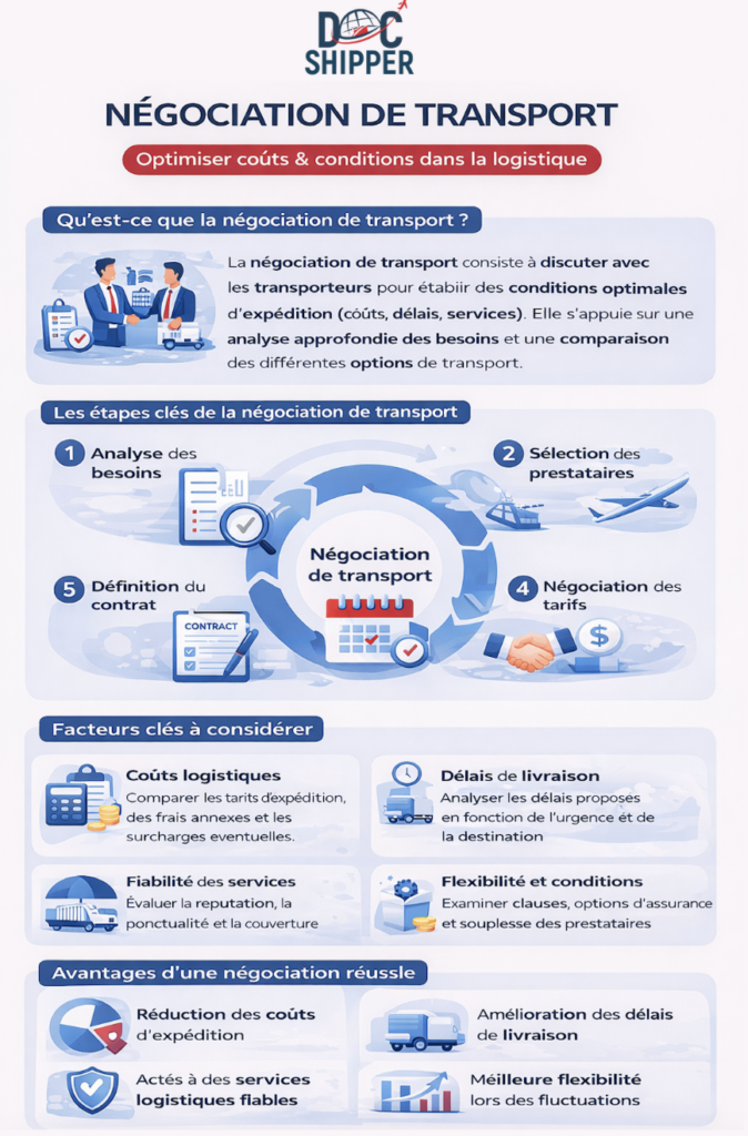 Negociation transport