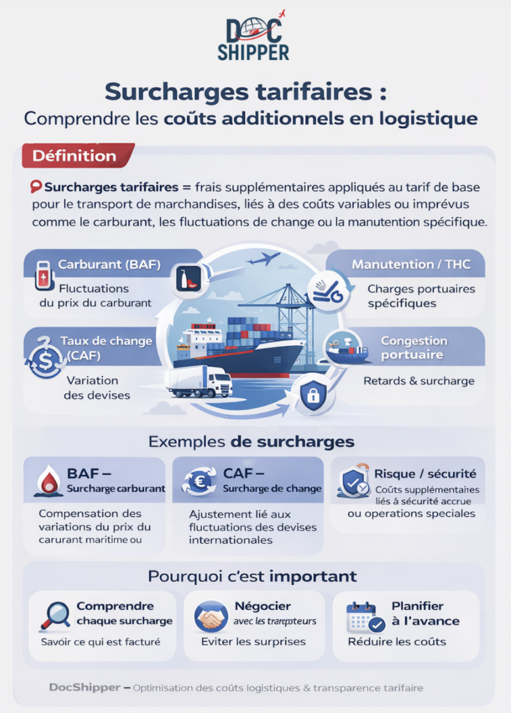Surcharges tarifaires