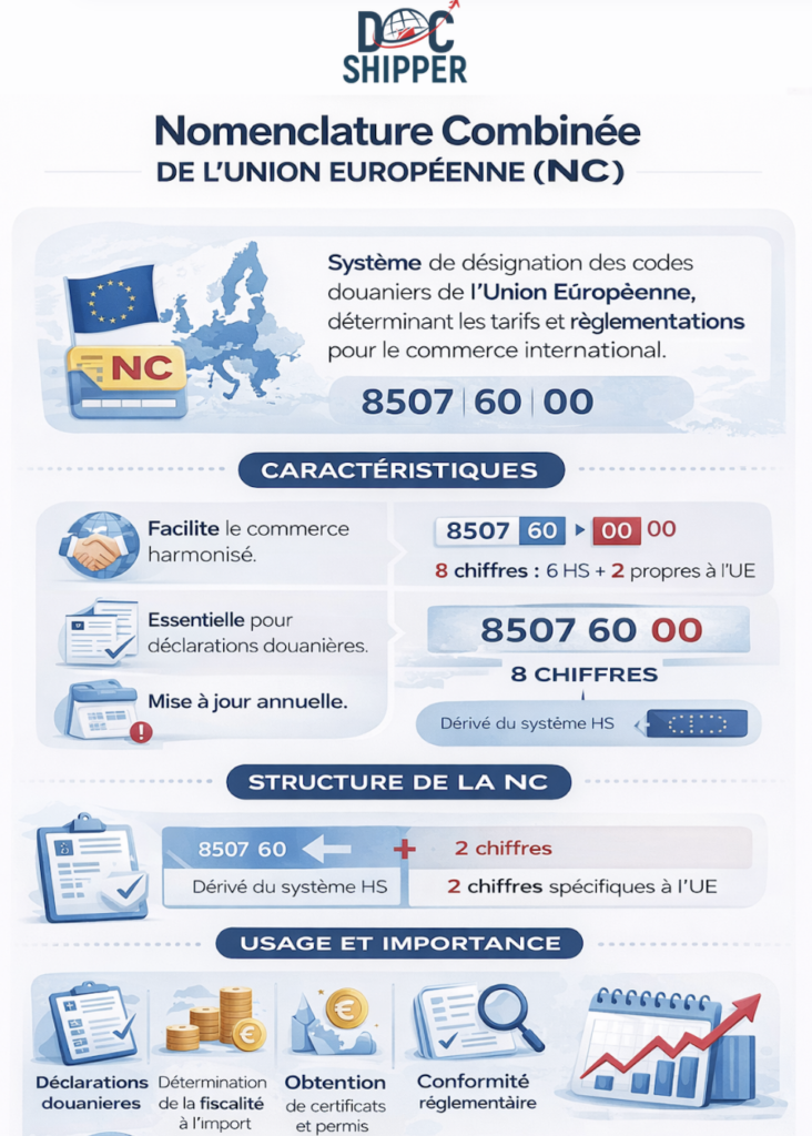 nomenclature combinée