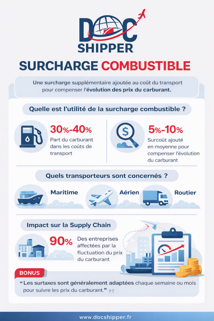 surcharge combustible