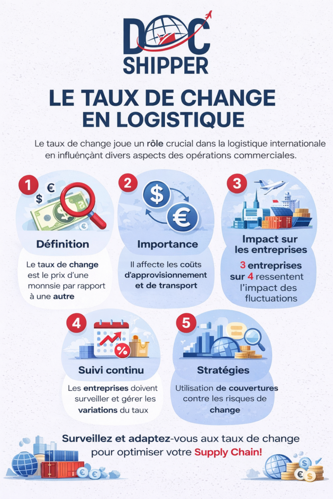 taux de change en logistique