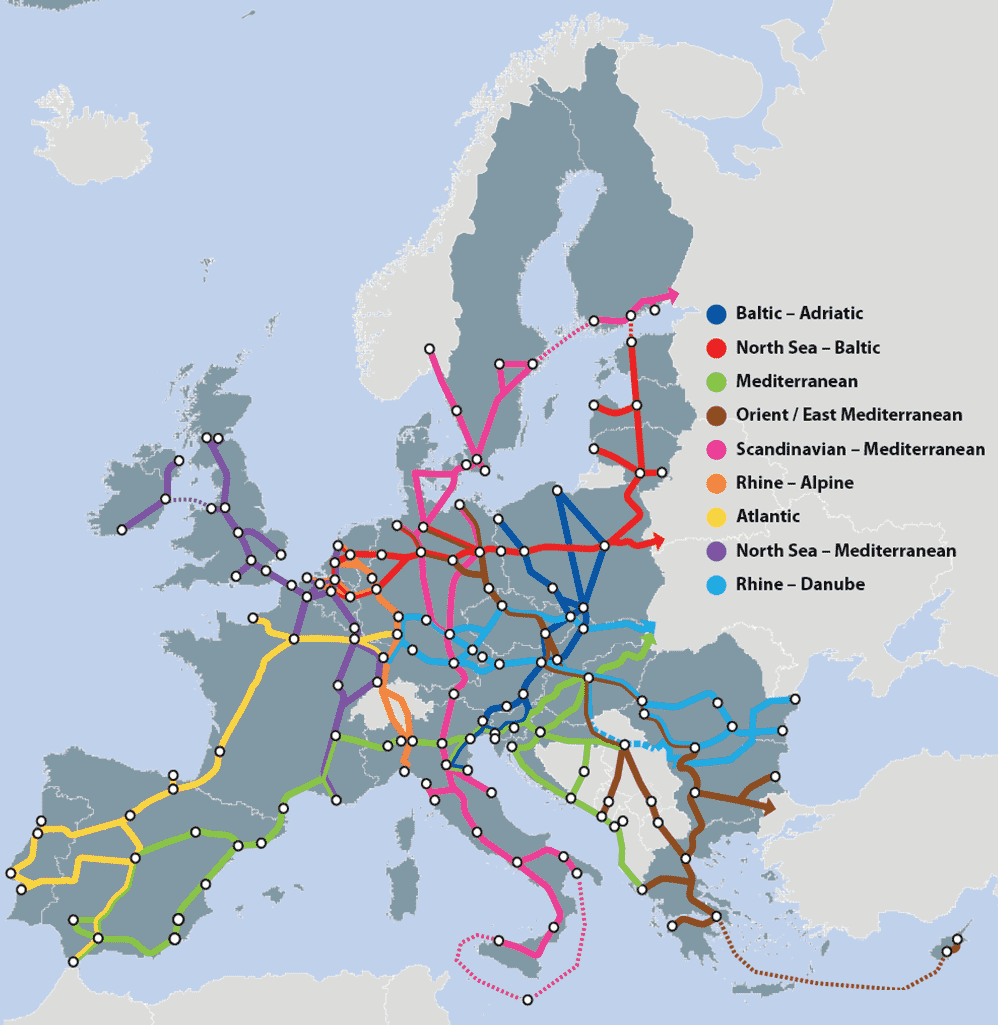 carte fret routier europe