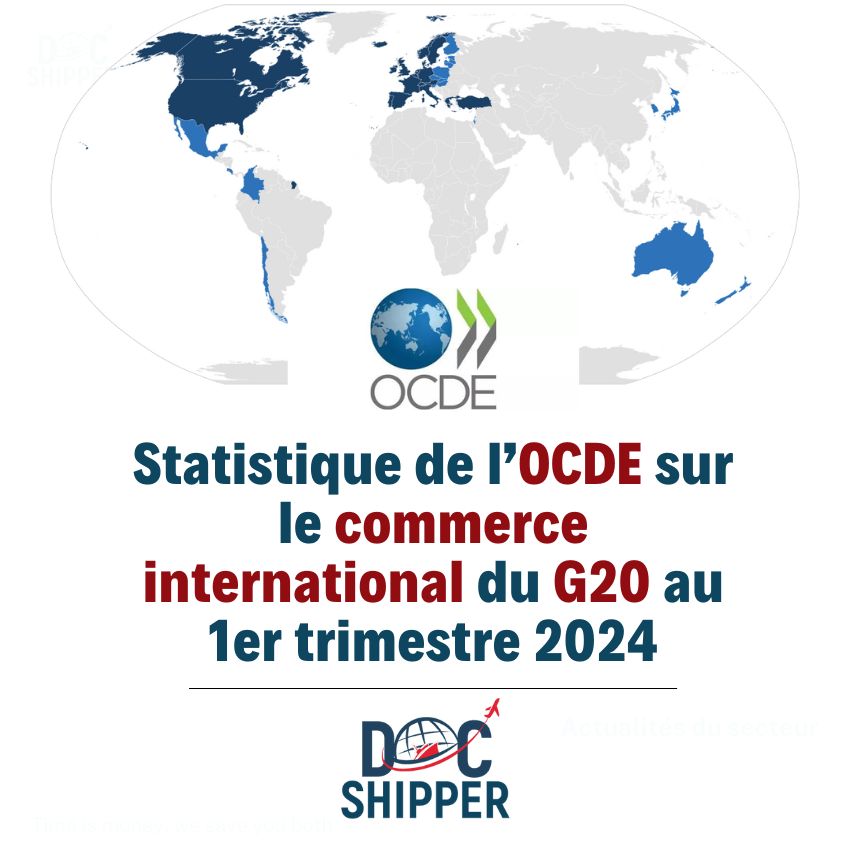 Statistique OCDE commerce international G20 1er trimestre 2024